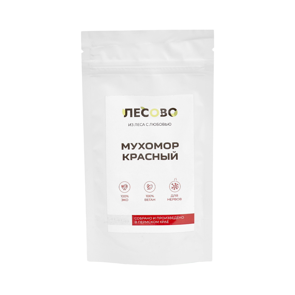 Лесово Мухомор красный шляпки 30 гр