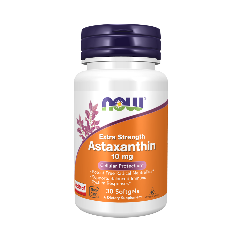 NOW Астаксантин/Astaxanthin 10 мг 30 софтгель капс