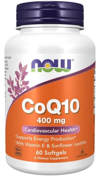 NOW Коэнзим Ку-10/CoQ10 400 мг 30 софт капс