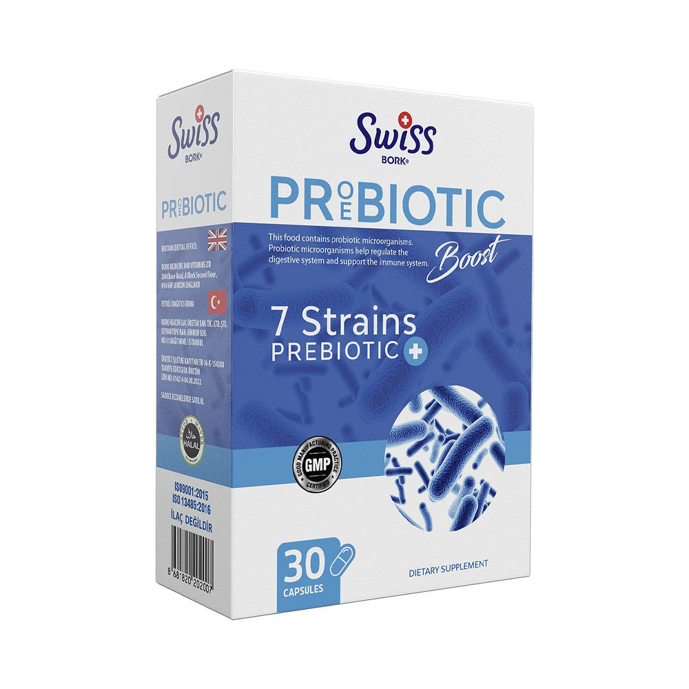 Swiss Bork Prebiotik Boost 7 Strains+ 30 капс Swiss Bork Prebiotik Boost 7 Strains+ 30 капс