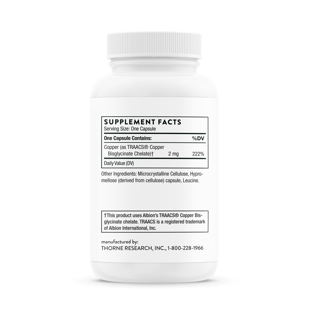Thorne Research Copper Bisglycinate 60 caps Thorne Research Copper Bisglycinate 60 caps