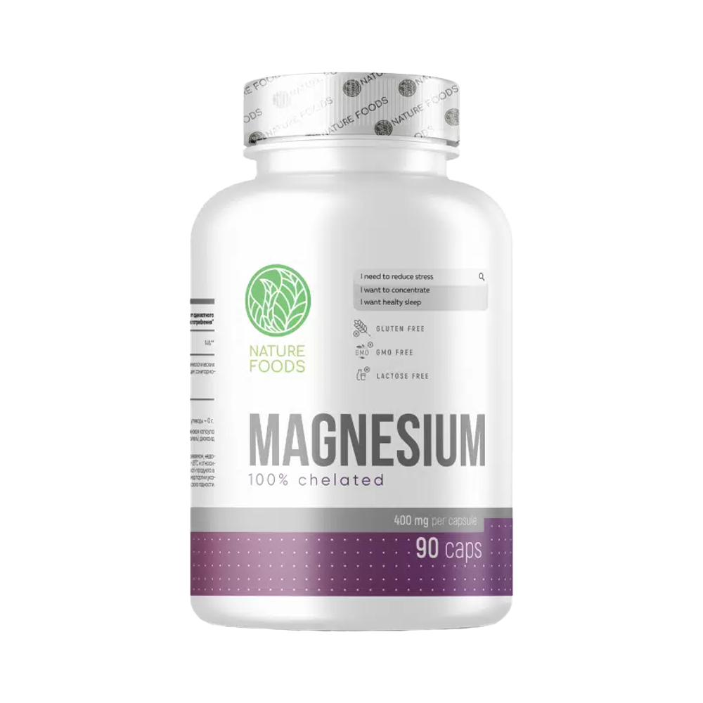 Nature Foods Magnesium Glycinate 100% chelated 90 капс