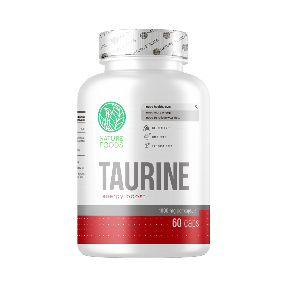 Nature Foods Taurine 1000 мг 60капс