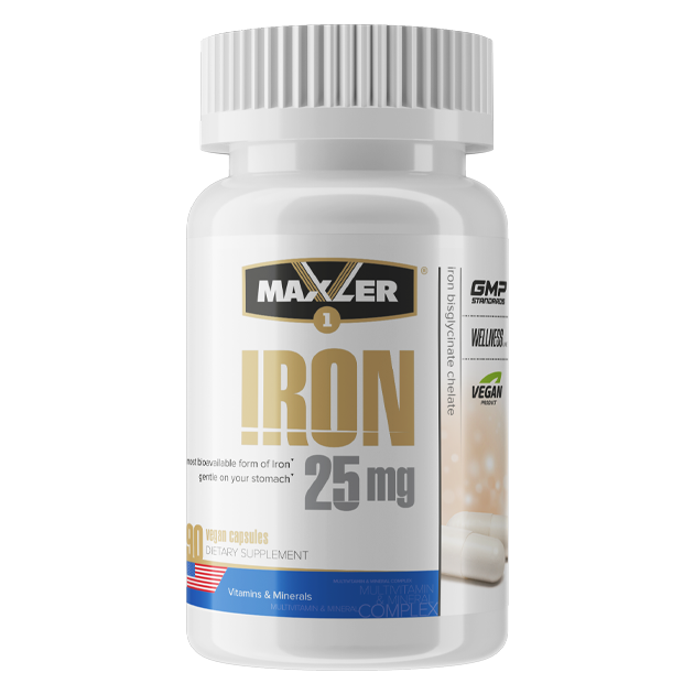 Maxler Iron 25 mg 90 капс