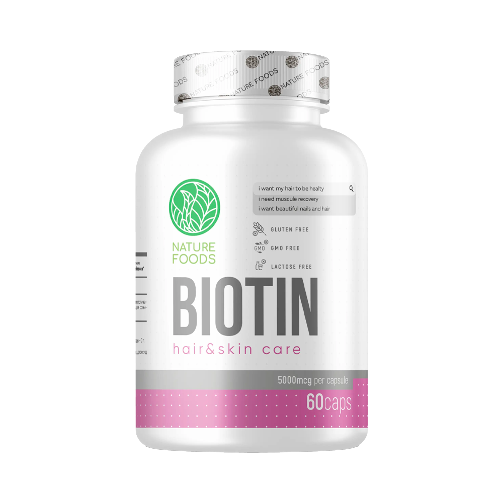 Nature Foods Biotin 5000 мкг 60 капс