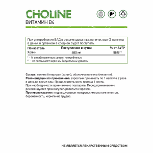 NaturalSupp Choline (vit B-4) 60 капс