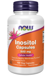 NOW Inositol 500 mg 100 капс NOW Inositol 500 mg 100 капс