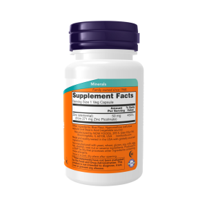 NOW Цинк Пиколинат/Zinc Picolinate 50 мг 30 капс