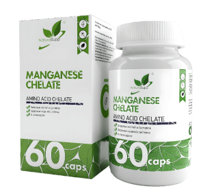 NaturalSupp Manganese Chelate 60капс