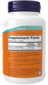 NOW Selenium 100 mcg 250табл NOW Selenium 100 mcg 250табл