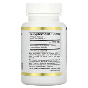 California Gold Nutrition Epicor 500 мг 30 капс California Gold Nutrition Epicor 500 мг 30 капс