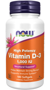 NOW Vitamin D3 1000 180 капс NOW Vitamin D3 1000 180 капс
