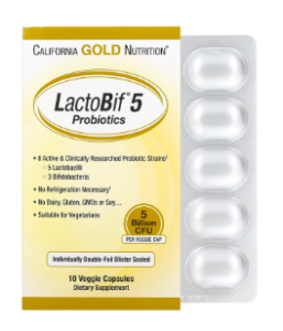 California GOLD Nutrition LactoBif 5 10 капс