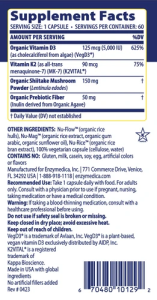 Enzymedica Vitamin D3+K2 60 капс