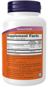 NOW Alpha Lipoic Acid 100 mg 120 капс NOW Alpha Lipoic Acid 100 mg 120 капс