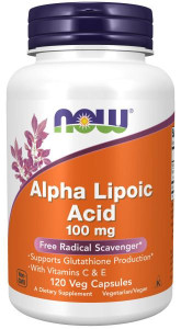 NOW Alpha Lipoic Acid 100 mg 120 капс NOW Alpha Lipoic Acid 100 mg 120 капс