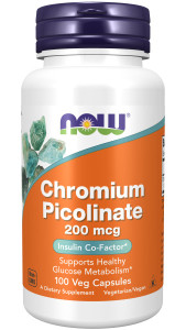 NOW Chromium Picolinate 200 мкг 100 капс
