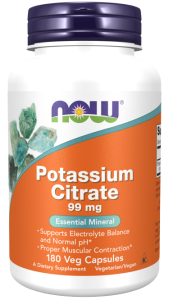 NOW Potassium Citrate 99 mg 180 капс
