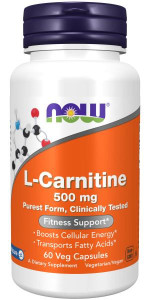 NOW L-Carnitine 500 мг 60 капс NOW L-Carnitine 500 мг 60 капс