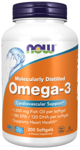 NOW Omega-3 1000 мг (30%) 200 софтгель капс NOW Omega-3 1000 мг (30%) 200 софтгель капс