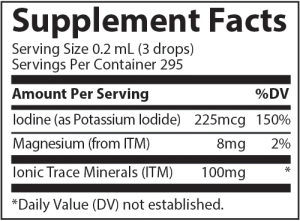 Trace Minerals Liquid Ionic Iodine 225 mcg 59 мл