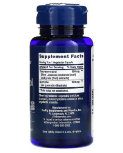 Life Extension Resveratrol 100 mg 60 капс