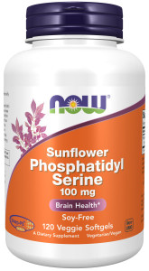 NOW Sunflower Phosphatidyl Serine 100 мг 120 капс