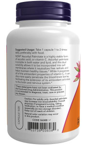 NOW Ascorbyl Palmitate 500 мг 100 капс
