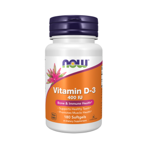 NOW Vitamin D3 400 180 капс