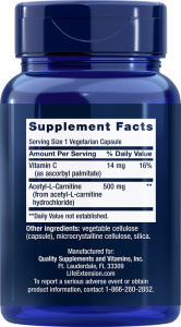 Life Extension Acetyl-L-Carnitine 500 мг , 100 капс Life Extension Acetyl-L-Carnitine 500 мг , 100 капс