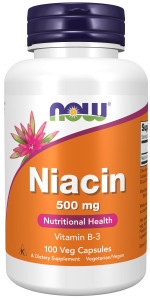 NOW Niacin 500 мг caps 100 капс