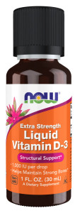 NOW Liquid Vitamin D3 Extra Strength 30 мл NOW Liquid Vitamin D3 Extra Strength 30 мл
