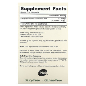 Jarrow Formulas Ideal Bowel Support LP299V® 30 капс Jarrow Formulas Ideal Bowel Support LP299V® 30 капс