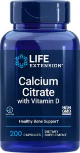 Life Extension Calcium Citrate with Vit D 200 капс