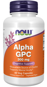 NOW Alpha GPC 300 мг 60 капс NOW Alpha GPC 300 мг 60 капс