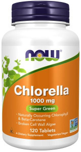 NOW Chlorella 1000 мг 120 таб