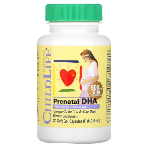 ChildLife Prenatal DHA Пренатал ДГК 1100 мг 30 софтгель ChildLife Prenatal DHA Пренатал ДГК 1100 мг 30 софтгель