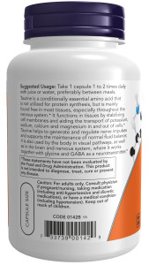 NOW Taurine 1000 mg 100 капс NOW Taurine 1000 mg 100 капс