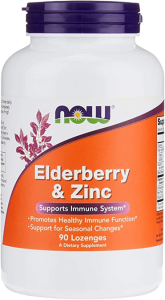 NOW Elderberry & Zinc 30 жев табл NOW Elderberry & Zinc 30 жев табл