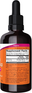 NOW Liquid Vitamin D3 59 мл NOW Liquid Vitamin D3 59 мл