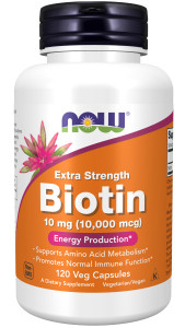 NOW Biotin 10000 мкг 120 капс NOW Biotin 10000 мкг 120 капс