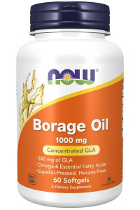 NOW Borage Oil 100 mg 60 softgel