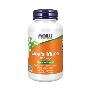 NOW Lions Mane Mushroom Org 60 капс NOW Lions Mane Mushroom Org 60 капс