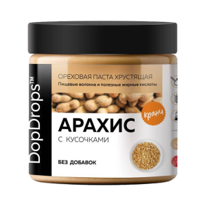 DopDrops Арахисовая Паста Без Добавок 500 гр