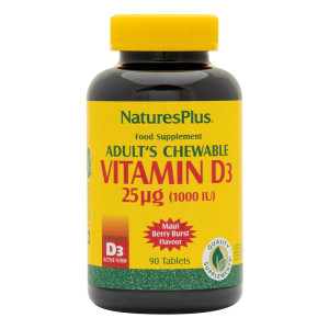 Natures Plus Adults Chewable Vitamin D3 1000 м.е. 90 жев. табл