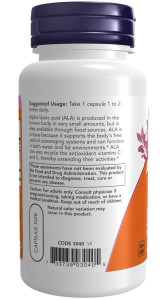 NOW Alpha Lipoic Acid 100 mg 60 капс NOW Alpha Lipoic Acid 100 mg 60 капс
