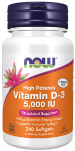 NOW Vitamin D3 5000 240 капс NOW Vitamin D3 5000 240 капс