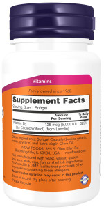 NOW Vitamin D3 5000 240 капс NOW Vitamin D3 5000 240 капс