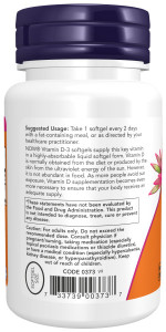 NOW Vitamin D3 5000 240 капс NOW Vitamin D3 5000 240 капс