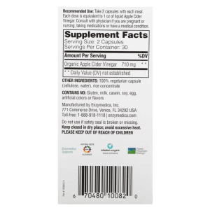 Enzymedica Apple Cider Vinegar 60 капс Enzymedica Apple Cider Vinegar 60 капс